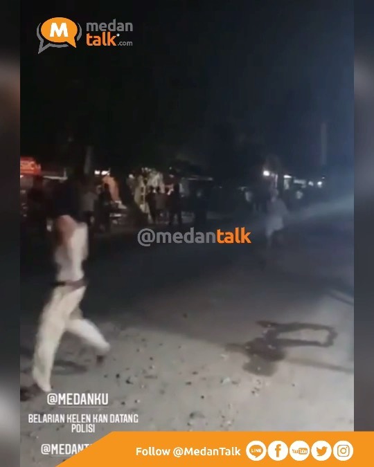 Keributan antara pemuda terjadi lagi di daerah klambir 5 Menurut pengirim video,