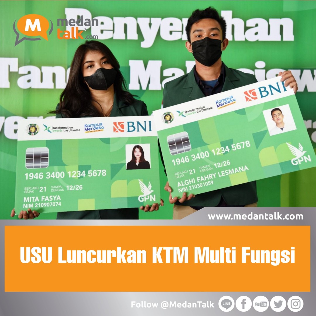 USU Luncurkan KTM Multi Fungsi . Kartu Tanda Mahasiswa (KTM ...