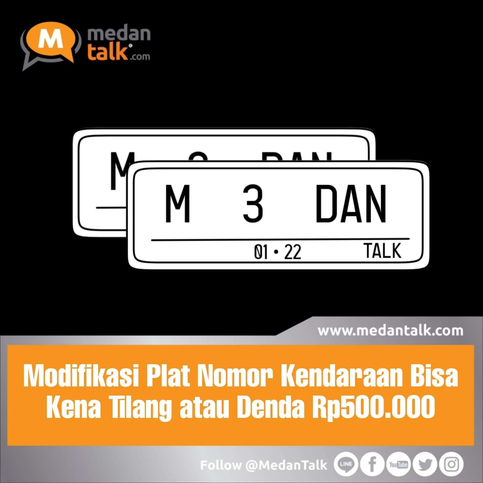 Modifikasi Plat Nomor Kendaraan Bisa Kena Tilang atau Denda Rp500.000

Banyaknya pengguna mobil yang ditemui di jalanan perkotaan melakukan ubahan atau modifikasi pada nomor kendaraan supaya tampilan mobil terlihat lebih rapi.

Hal ini disebabkan karena masyarakat yang kurang menyukai bentuk font asli dari plat nomor kendaraan yang di keluarkan oleh Polri. Sehingga masyarakat melakukan modifikasi supaya terlihat rapi dan beda dengan kendaraan lain.

Namun hal tersebut tidak bisa dilakukan sembarangan loh. Hal itu disebabkan karena adanya peraturan perundang-undangan yang melarang memodifikasi nomor plat kendaraan. 

Aturan mengenai pelat nomor kendaraan sudah tertulis di dalam Undang-Undang Nomor 22 Tahun 2009 tentang Lalu Lintas dan Angkutan Jalan (LLAJ) Pasal 68 dan Sanksinya juga sudah ditetapkan, yakni kurungan maksimal 2 bulan dan denda paling banyak Rp500.000. 

Dalam aturan tersebut, ditulis bahwa plat nomor kendaraan tidak boleh dimodifikasi, seperti mengubah bentuk, warna, tulisan, maupun ditempeli stiker atau logo yang tidak resmi.

Oleh karena itu, Plat nomor kendaraan punya aturan tersendiri dan semuanya merujuk pada spesifikasi yang dikeluarkan oleh Polisi. Jika terdapat ada yang melakukan modifikasi plat nomor yang tidak sesuai maka ini termasuk pelanggaran lalu lintas.

Terdapat sebanyak tujuh aturan modifikasi plat nomor kendaraan yang dapat melanggar peraturan perundang-undangan:

1. Angka TNKB yang hurufnya diatur/angka diarahkan ke belakang sehingga terbaca nama.
2. TNKB yang hurufnya diubah seperti huruf digital.
3.TNKB yang ditempel stiker/logo/lambang kesatuan/instansi yang terbuat dari plastik/logam/kuningan seolah-olah pejabat (tidak resmi).
4. Huruf dan angka TNKB dicetak miring dan huruf timbul.
5. Ukuran TNKB tidak sesuai standar (terlalu besar atau kekecilan).
6. Menyamarkan warna huruf dan angka TNKB sehingga sulit dibaca.
7. Mengubah warna TNKB atau ditutup mika sehingga mengakibatkan warnanya berubah.