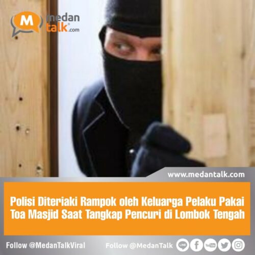 Polisi Diteriaki Rampok oleh Keluarga Pelaku Pakai Toa Masjid Saat Tangkap Pencuri