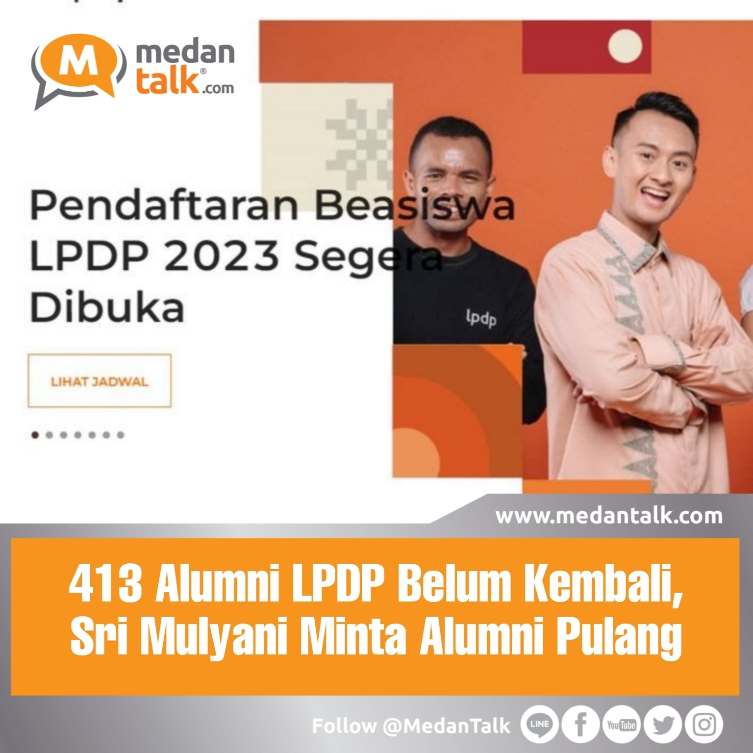 413 Alumni LPDP Belum Kembali ke Indonesia, Sri Mulyani Minta Alumni Pulang

Sebanyak 413 alumni beasiswa Lembaga Pengelola Dana Pendidikan (LPDP) belum kembali ke Indonesia setelah merampungkan studi.

Hal itu dikatakan Direktur Utama LPDP Andin Hadiyanto ketika menerima pertanyaan dari anggota Komisi XI DPR ketika Rapat Dengar Pendapat (RDP) pada Rabu (1/2/2023) lalu.

"(Alumni LPDP) yang tidak kembali itu, menikah dan sebagainya memang dari 35.000 ini sekarang yang bermasalah 413," kata Andin.

Dari 413 alumni LPDP yang belum kembali ke Indonesia, ia menyebut, 144 di antaranya sudah ditindak oleh LPDP dan mau kembali ke Tanah Air.

LPDP juga melakukan komunikasi secara intensif dengan 169 penerima beasiswa lainnya supaya mereka mau kembali ke Indonesia.

"Jadi penegakannya lebih ke persuasif dulu," ujar Andin.

"Barangkali mereka masih ada yang mau sebentar lagi nunggu enam bulan lagi anaknya di sana lulus. Jadi, kita sedikit memahami itu," tambahnya.

Hanya 1 persen alumni LPDP yang belum pulang
Kendati jumlah alumni LPDP yang belum kembali ke Indonesia lebih dari 400 orang, Andin menyebut angka ini terbilang sedikit.

Pasalnya, perbandingan antara total penerima beasiswa dan alumni LPDP yang belum pulang ke Indonesia tidak mencapai satu persen.

Meski begitu, Andin mengutarakan bahwa pihaknya tetap berupaya memulangkan ratusan alumni LPDP ke Indonesia.

"Kita minta intensif untuk mereka kembali," tegasnya. Di hadapan anggota Komisi XI,

Andin juga menjelaskan alumni LPDP yang tidak pulang ke Indonesia bakal dijatuhkan sanksi.

Mereka mempunyai tanggung jawab untuk mengganti uang beasiswa yang sudah dikeluarkan pemerintah selama studi di luar negeri.

"Mengganti uangnya (beasiswa LPDP) sebanyak yang kita keluarkan untuk (mereka)," terang Andin.

"Beberapa dari mereka juga mengganti uangnya," sambungnya.

Sumber : kompas.com