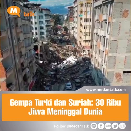 Gempa Turki dan Suriah: 30 Ribu Jiwa Meninggal Dunia

Lebih dari 30 ribu jiwa meninggal akibat gempa bumi di Turki dan Suriah. Ini merupakan data terakhir yang berhasil dihimpun.

"Korban tewas gempa bumi Turki-Suriah lewati 30.000," cuit The Spectator Index lewat akun Twitternya, Minggu (12/2).

Data korban tewas akibat gempa bumi tersebut diperkirakan bisa bertambah. Perserikatan Bangsa-bangsa (PBB) memperkirakan korban tewas bisa mencapai 50 ribu jiwa lebih.

Kepala Penanganan Bencana PBB Martin Griffiths mengatakan korban tewas akan "berlipat ganda atau lebih" dari jumlah korban terkini.

Saat tiba di kota Kahramanmaras, pusat gempa 7,8 skala Richter, pada Sabtu (11/2), Martin mengaku pihaknya belum benar-benar menghitung jumlah korban tewas. Menurut pejabat dan petugas medis, korban tewas lebih banyak di Turki.

PBB juga menemukan fakta korban selamat harus berhadapan dengan cuaca dingin. PBB menyebut setidaknya 870 ribu orang sangat memerlukan makanan hangat baik di Turki maupun Suriah. Setidaknya sebanyak 5,3 juta orang di Suriah kemungkinan telah kehilangan tempat tinggal.

Sementara itu, Badan Kesehatan Dunia (WHO) telah mengucurkan dana US$42,8 juta untuk mengatasi kebutuhan kesehatan darurat.

Saat ini, badan bencana Turki melaporkan lebih dari 32 ribu orang dari organisasi Turki dan 8.294 penyelamat internasional terjun dalam upaya pencarian korban.