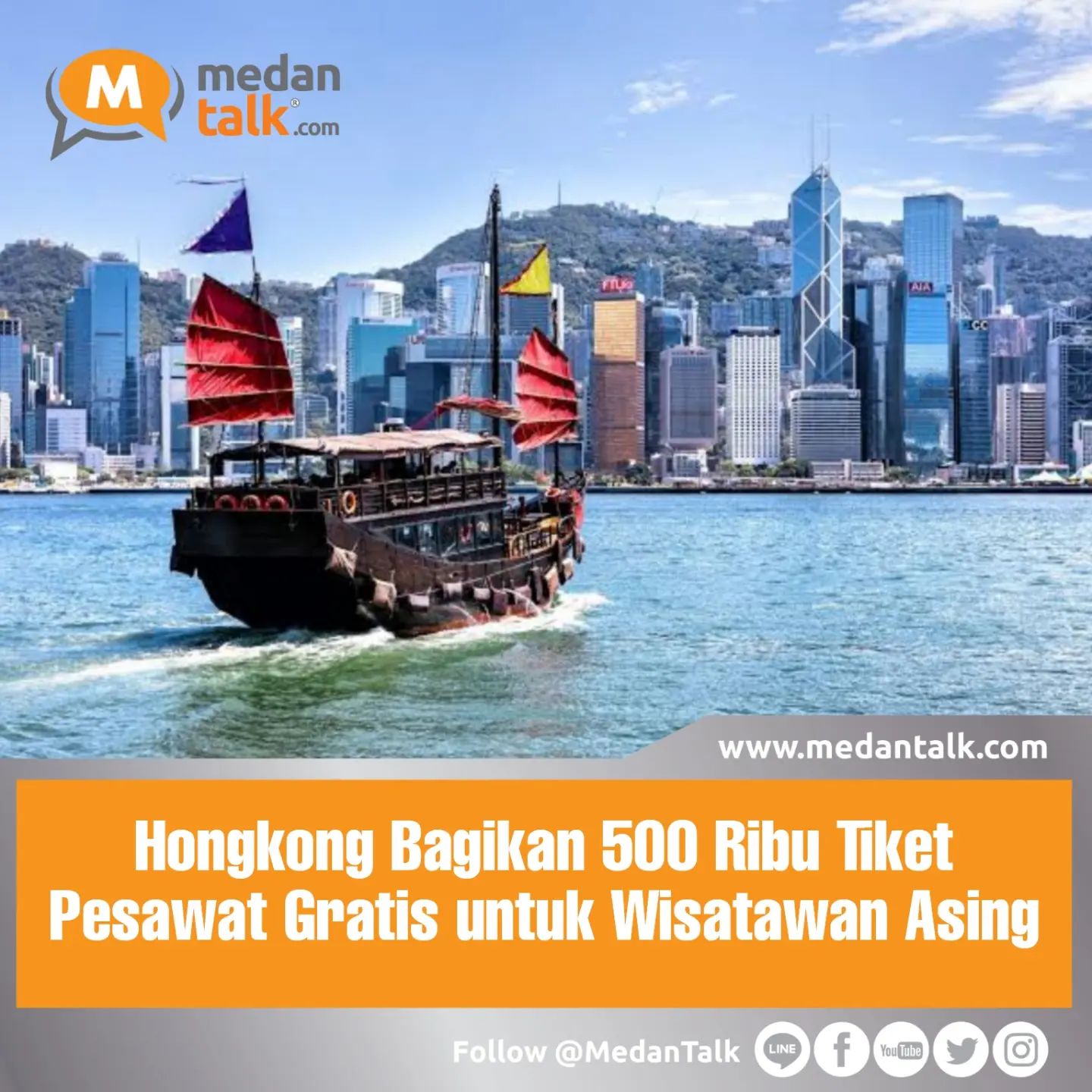 Hong Kong Bagikan 500 Ribu Tiket Pesawat Gratis untuk Wisatawan

Pemerintah Hong Kong mengumumkan rencana untuk membagikan 500.000 tiket pesawat gratis, bagian dari upaya menarik kembali pengunjung guna mengembalikan kejayaan industri pariwisatanya.

Diluncurkan pada Hari Kamis, inisiatif 'Hello Hong Kong' sejatinya telah dikerjakan sejak dua tahun lalu.

Tiket akan disebarkan di antara tiga maskapai penerbangan, yakni Cathay Pacific, HK Express dan Hongkong Airlines. Total dana yang dibutuhkan untuk inisiatif ini mencapai sekitar 254,8 juta dolar AS.

Wisatawan yang ingin bepergian ke Hong Kong dapat mengunjungi laman 'World of Winners' mulai 1 Maret, untuk memasukkan nama mereka ke dalam undian tiket penerbangan, melansir CNN 3 Februari.

Tiket akan dibagikan dalam tiga gelombang untuk tiga pembagian wilayah. Pertama, mulai 1 Maret untuk orang-orang di seluruh Asia Tenggara, 1 April untuk orang yang tinggal di China daratan dan 1 Mei untuk warga di seluruh dunia.

Penduduk setempat juga bisa ikut serta. Mulai 1 Juli, beberapa tiket penerbangan akan diberikan kepada warga Hong Kong yang ingin mendapatkan kesempatan untuk mengganti waktu perjalanan yang hilang.

Mereka yang pernah ke Hong Kong sebelumnya akan menemukan kota yang berbeda dari yang mungkin mereka ingat.

Beberapa atraksi lokal favorit, seperti restoran terapung Jumbo Kingdom, telah ditutup secara permanen. Lainnya, seperti Peak Tram yang terkenal, mengalami perubahan selama pandemi COVID-19.
