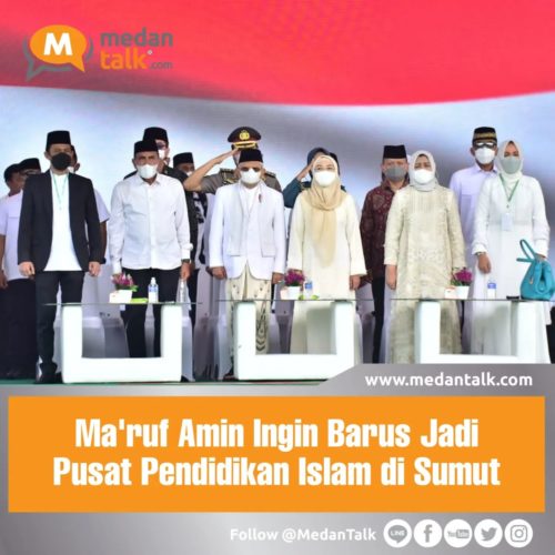 Ma'ruf Amin Sebut Akbar Tanjung Akan Bangun Pusat Pendidikan Islam di Sumut

Wakil Presiden Republik Indonesia KH Ma’ruf Amin menyebut Akbar Tanjung akan membangun pusat pendidikan islam di Barus, Kabupaten Tapanuli Tengah, Sumatera Utara.

Hal itu dia sampaikan saat mengikuti acara ‘Barus Bershalawat untuk Indonesia yang diselenggarakan Jam'iyah Batak Muslim Indonesia (JBMI) di Lapangan Merdeka Barus, Padangmasiang, Kecamatan Barus, Kabupaten Tapanuli Tengah (Tapteng), Sumut. 

Dihadapan ribuan masyarakat, alim ulama dan tokoh yang hadir, Wapres mengusulkan agar Kecamatan Barus dijadikan tempat-tempat pengajian, pelatihan dan studi tentang Islam serta dibuat sebuah monumen.

"Oleh karena itu saya minta, di tempat ini (Barus) dibuat monumen. Bukan hanya monumen mati, tapi monumen yang memberikan inspirasi. Dibuatlah tempat-tempat pendidikan, tempat pelatihan disini," ujar Ma'ruf Amin. 

"Tadi saya ketemu pak Akbar Tanjung, saya akan buat sekolah tinggi agama Islam di Barus katanya. Iya saya bilang, bikin lagi terus sampai universitas, sampai ada berbagai supaya orang mengenal bahwa disinilah cahaya Islam dimulai dan kemudian memberikan cahaya ke seluruh Nusantara," pungkas Ma'ruf Amin. 

Dalam kesempatan itu, Ketua Umum JBMI H. Arif Rahmansyah Marbun mengatakan bahwa ke Barus Bershalawat untuk Indonesia dengan tema Cahaya Barus Menyinari Indonesia ini digelar dalam rangka menyambut Isra Miraj Nabi Muhammad SAW. 

"Kedatangan abah di Tanah Barus adalah kehormatan besar bagi kami dan tentu saja keberkahan bagi warga Barus dan masyarakat Tapanuli Tengah pada umumnya," ujar Arif.

Di tempat yang sama, Ketua Pelaksana Barus Sholawat H. Brigjen Purn Albiner Sitompul mengatakan kegiatan Barus Bershalawat untuk Indonesia yang dihadiri Wapres dapat memperkuat ukhuwah islamiyah untuk kebangkitan bangsa Indonesia. 

"Harapan kami juga semoga karunia kemuliaan dan peradaban yang dibangun para tokoh Barus ini tetap hidup dan menghidupkan Barus. Selain itu, kedepan dapat mengangkat kembali jejak-jejak perjalanan Islam di Barus pada khususnya dan di bumi nusantara pada umumnya," tandas Albiner.