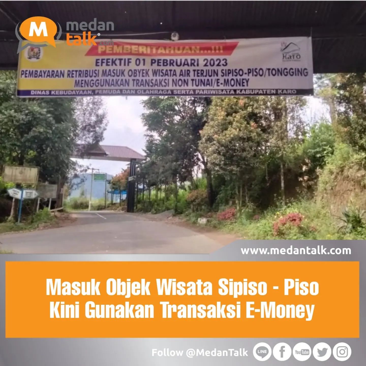 Masuk Objek Wisata Sipiso - Piso / Tongging Kini Gunakan Transaksi Nontunai atau E-Money

Kabupaten Karo kini telah memberlakukan pembayaran non tunai atau e-Money saat akan masuk berkunjung ke objek wisata Sipiso - piso / Tongging, spanduk yang terpasang dipintu gerbang atau pos masuk objek wisata itu menuliskan pemberitahuan.

Melalui akun instagram disbudporaparkaro juga telah menerangkan, demi kenyamanan wisatawan, berlaku sejak 1 Februari 2023.

"Efektif per 1 Februari 2023, setiap pembayaran retribusi masuk kawasan Sipiso- piso/Tongging akan menggunakan E- Money melalui metode scan QRIS. Petugas resmi Disbudporapar Karo akan siap melayani demi kenyamanan wisatawan" tulisnya di akun resmi Dinas Kebudayaan, Pemuda dan Olahraga serta Pariwisata Kabupaten Karo.

Bagi wisatawan yang akan berkunjung, sebaiknya siapkqn metode pembayaran online agar mempermudah transaksi masuk objek wisata.