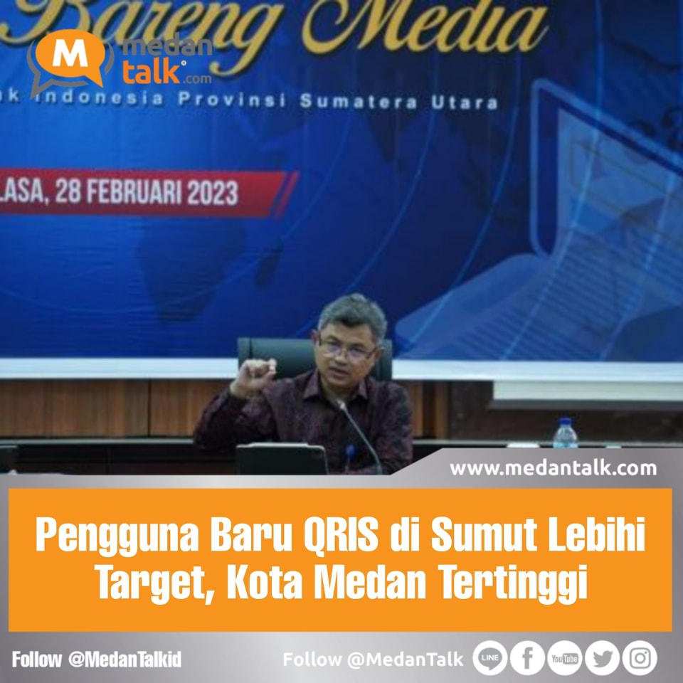 Pengguna Baru QRIS di Sumut Lebihi Target, Kota Medan Tertinggi

Bank Indonesia Sumatera Utara terus memperluas implementasi Quick Response Code Indonesia Standart (QRIS) di Sumut. Tercatat, realisasi jumlah merchant maupun pengguna baru QRIS di Sumut pun tercatat terus meningkat, mencapai 944 ribu atau tumbuh 31% (yoy).

Jumlah tersebut berdasarkan data hingga 13 Januari 2023. Di mana proporsi terbesar pada segmen mikro (64,52%). Dengan jumlah merchant tertinggi Kota Medan sebanyak 445.227 (47% dari total merchant). Disusul Deli Serdang sebanyak 126.626 dan posisi ketiga Kabupaten Langkat 26. 752 merchant.
 
“Untuk Sumut, kita targetkan penambahan pengguna baru QRIS tahun ini sebanyak 899.736 pengguna dengan target volume transaksi sekitar 25,4 juta transaksi," ungkap Kepala Kantor Perwakilan BI Sumut, Doddy Zulverdi, dalam Bincang Bareng Media (BBM) yang digelar hybrid, Selasa (28/2/2023).
 
Sementara itu, dari sisi pengguna, hingga Desember 2022 telah terdapat 1,02 juta tambahan pengguna baru QRIS di Sumut atau 103,79 persen dari target.
 
Diungkapkannya, BI Sumut berharap target tersebut dapat tercapai seperti tahun 2022 yang capaiannya melebihi target. 

Sumber: m.gosumut.com/berita/baca/2023/03/01/pengguna-baru-qris-di-sumut-lebihi-target-di-medan-tertinggi