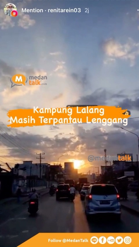 Suasana pagi didaerah kampung lalang masih terlihat lenggang pagi hari ini? .