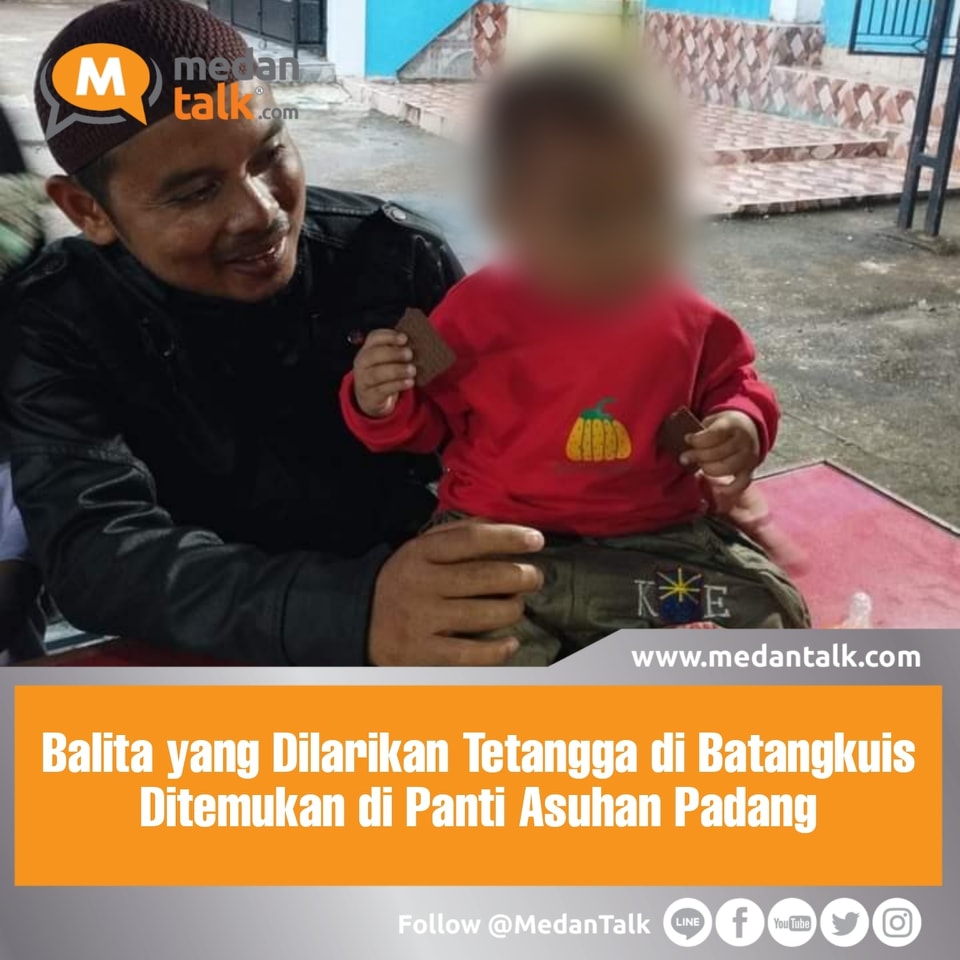 Balita yang Dilarikan Tetangga di Batangkuis Ditemukan di Panti Asuhan Padang Balita