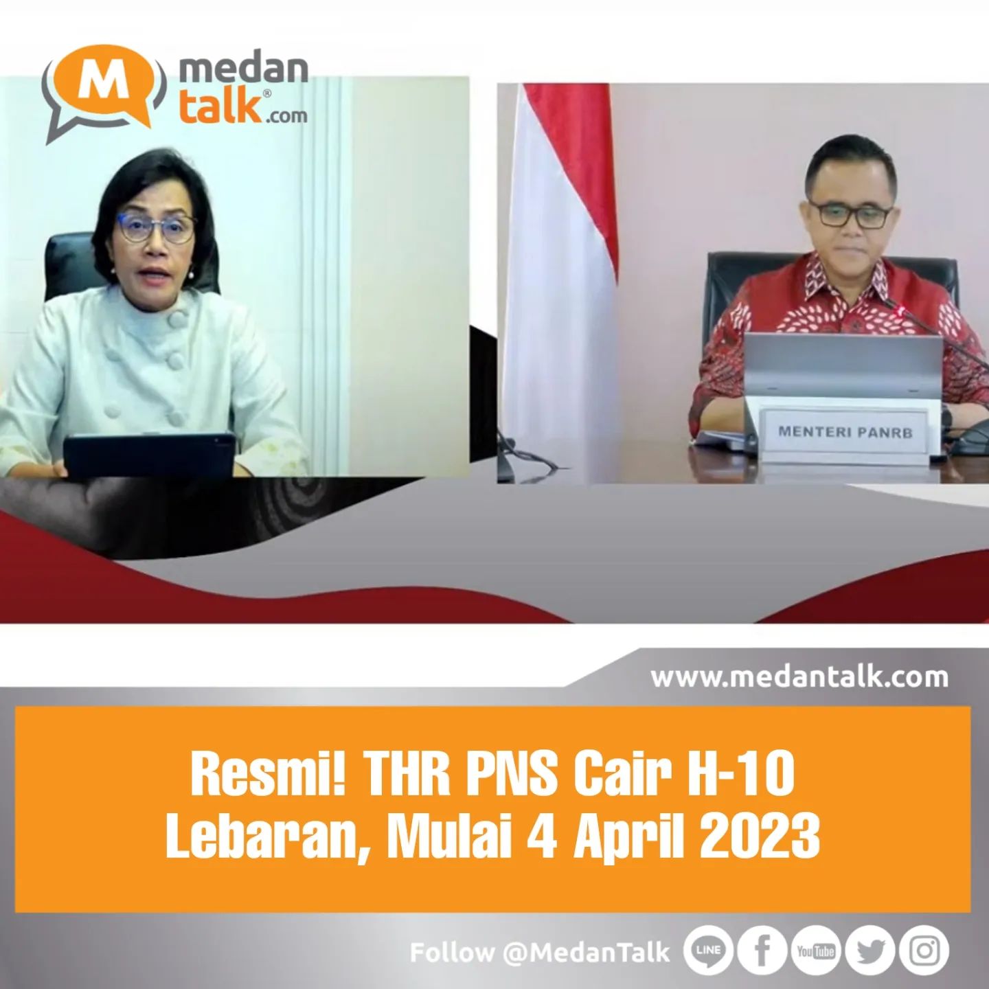 Resmi! THR PNS Cair H-10 Lebaran, Mulai 4 April 2023 Menteri Keuangan ...