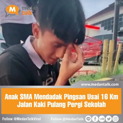 Anak SMA Mendadak Pingsan Usai 16 Km Jalan Kaki Pulang Pergi Sekolah