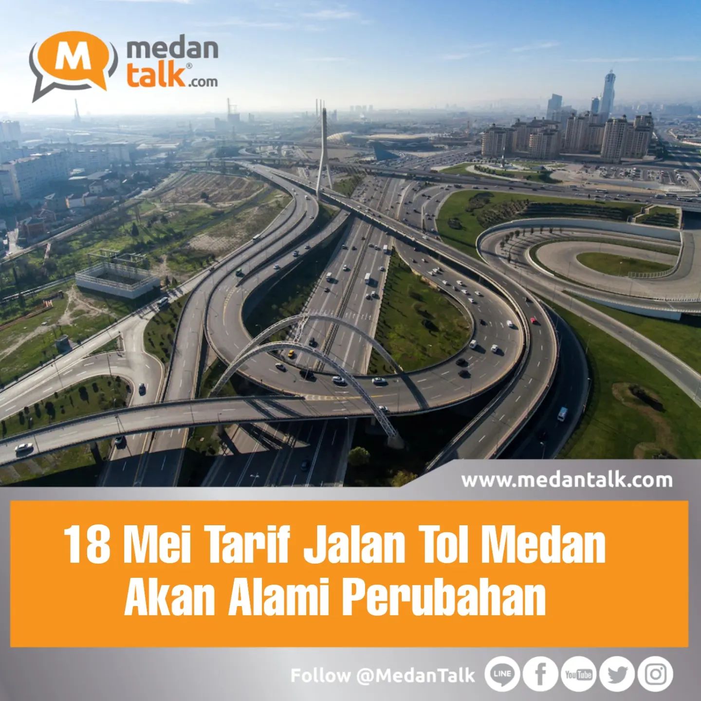 Tarif Jalan Tol Medan-Binjai Naik Mulai 18 Mei Tarif Jalan Tol Medan ...