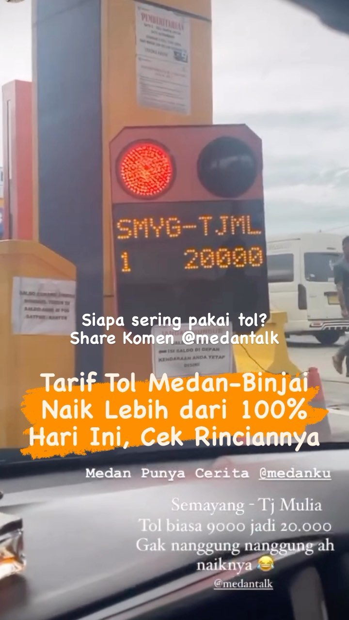 Tarif Tol Medan-Binjai Naik Lebih dari 100% Hari Ini, Cek Rinciannya
Tarif tol Medan-Binjai naik lebih mulai hari ini, Jumat (19/5) pukul 00.00 WIB. Kenaikan tarif jalan bebas hambatan yang jadi bagian Tol Trans Sumatera tersebut mencapai lebih dari 100%.
Direktur Operasi III Hutama, Karya Koentjoro, selaku Badan Usaha Jalan Tol menyatakan kenaikan tarif ini telah ditunda hingga tiga kali dari jadwal seharusnya. Biasanya kenaikan jalan tol diperbolehkan selama dua tahun sekali.
Namun demikian, kenaikan tarif tol ditunda karena adanya pandemi COVID-19 dan kenaikan harga BBM hingga 30 persen.
“Penyesuaian tarif Tol Medan-Binjai ini telah sesuai dengan regulasi dan penyesuaian tarif tol, terlebih telah mengalami penundaan 2-3 kali dari jadwal seharusnya,” ujar Direktur Operasi III Hutama Karya Koentjoro dalam keterangannya di Jakarta, Senin (19/5).
Adapun berdasarkan SK Menteri PUPR terkait penyesuaian tarif tol tersebut, berikut besaran tarif tol pada Tol Medan - Binjai sebelum dan sesudah diberlakukannya penyesuaian tarif:
1. Tanjung Mulia - Binjai
Golongan I semula 13.000 - 26.500, golongan II dan III 19.500 menjadi 40.000, golongan IV dan V dari 26.000 menjadi 53.500
2. Marelan - Binjai
Golongan I semula 13.000 - 20.000, golongan II dan III semula 19.500 menjadi 30.500, golongan IV dan V semula 26.000 menjadi 40.500
3. Helvetia - Marelan
Golongan I dari 2.500 menjadi 4.000, golongan II dan III dari 4.000 menjadi 6.500, golongan IV dan V dari 5.500 menjadi 8.500.
4. Semayang - Helvetia
Golongan I dari 6.000 menjadi 9.500, golongan II dan III dari 9.000 menjadi 14.000 golongan IV dan V dari 12.000 menjadi 19.000
5. Binjai - Semayang
Golongan I dari 4.000 menjadi 6.500, golongan II dan III dari 6.500 menjadi 10.000, golongan IV dan V dari 8.500 menjadi 13.000.
Kamu biasa melintas jalan tol mana aja?
Lengkap cek rincian di @medantalkid
Sumber: katadata