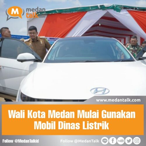 Wali Kota Medan Mulai Gunakan Mobil Dinas Listrik Wali Kota Medan Bobby