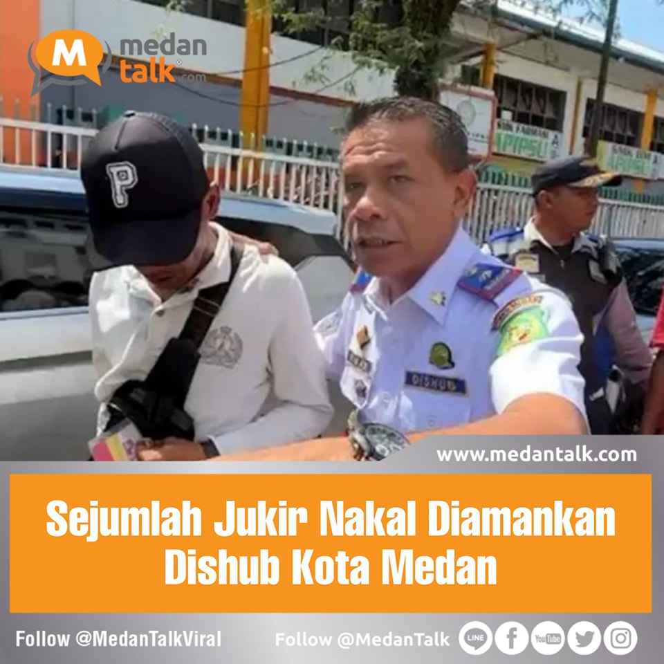 Dinas Perhubungan Kota Medan, Sumatera Utara, mengamankan sejumlah juru parkir nakal karena