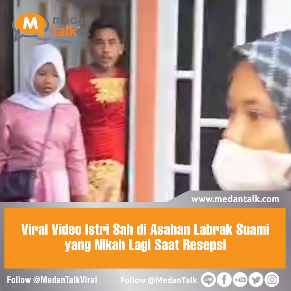Seorang wanita mendatangi resepsi pernikahan. Video itu diunggah akun Facebook Asni Sirait