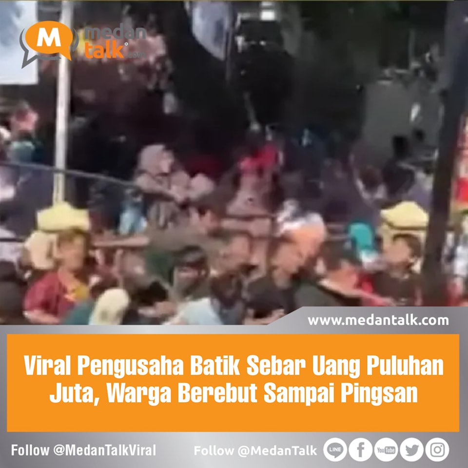 Video warga sebar uang atau udik-udikan dari atap rumah viral video media
