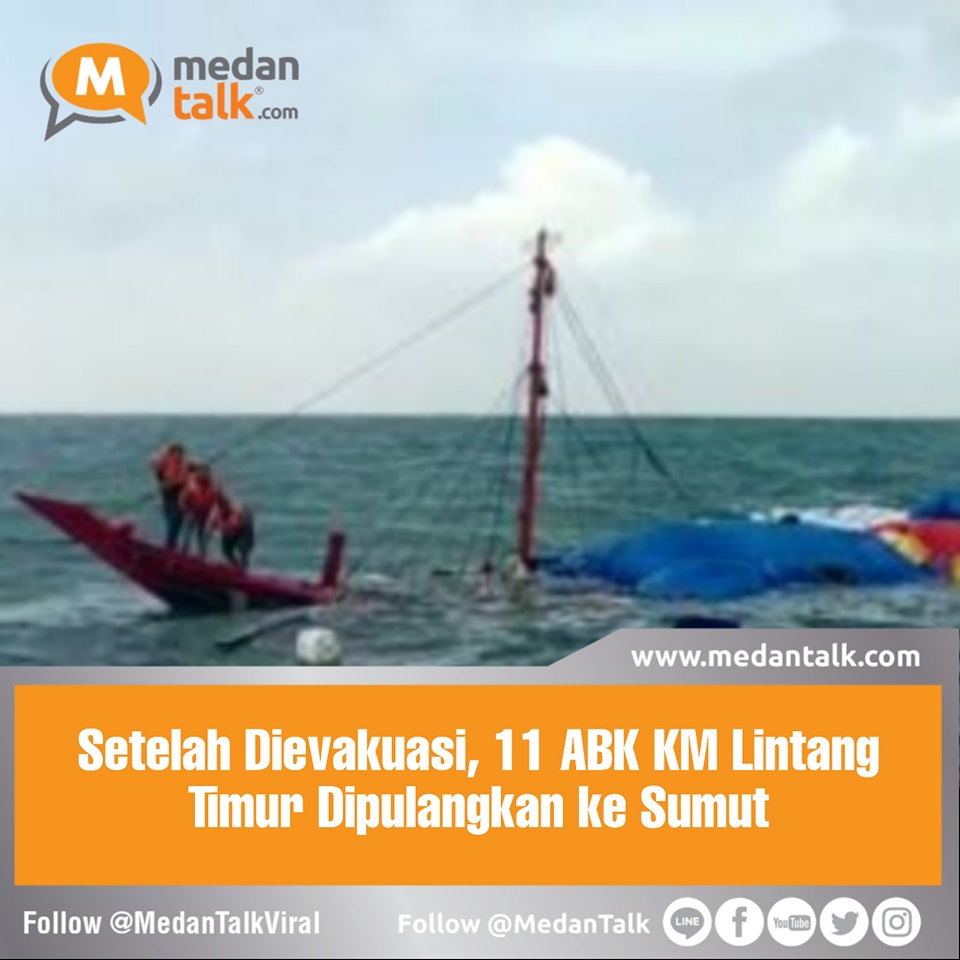 11 Anak Buah Kapal (ABK) KM Lintang Timur Samudra dipulangkan ke Tanjung
