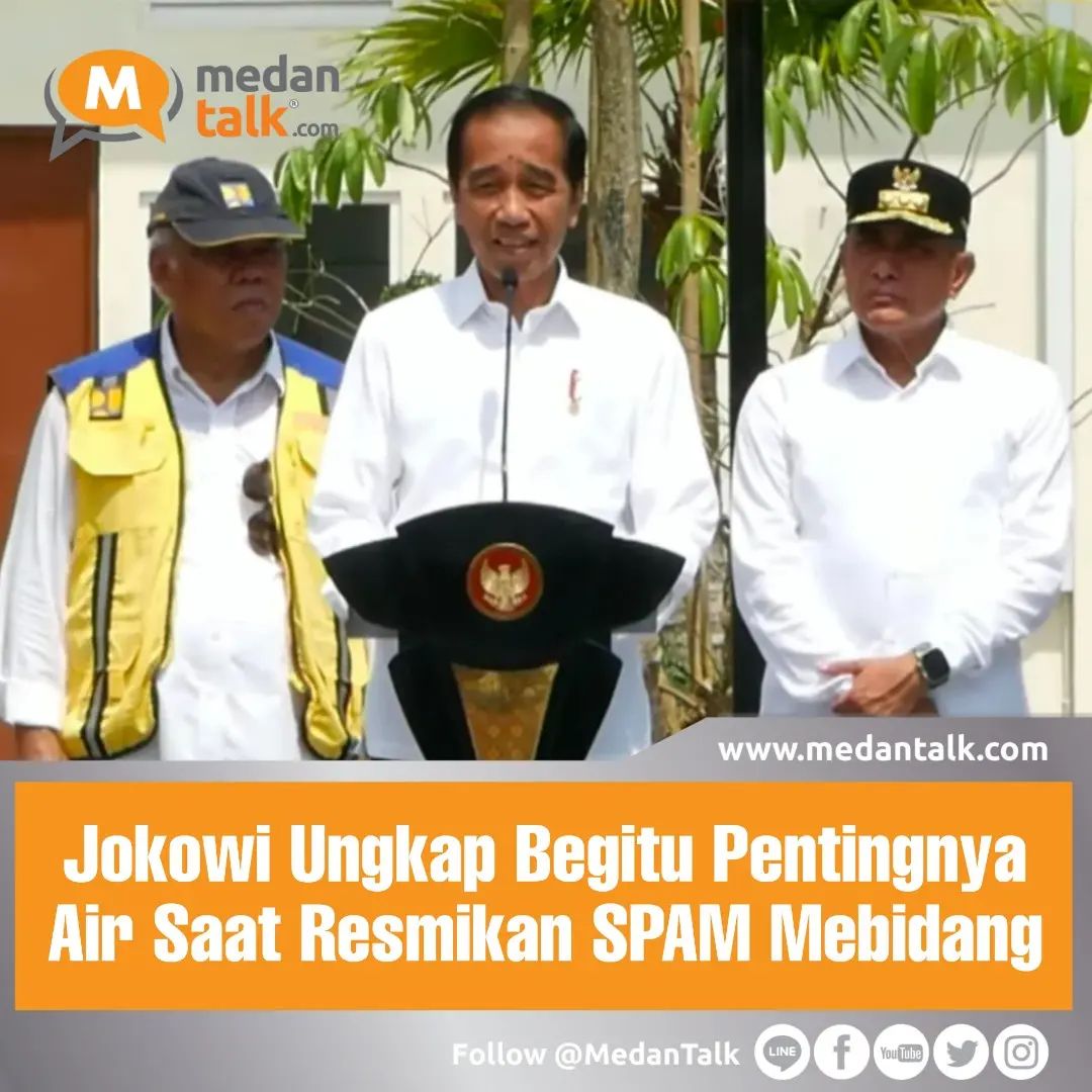 Jokowi ungkap begitu pentingnya air saat resmikan SPAM Mebidang Presiden Joko Widodo