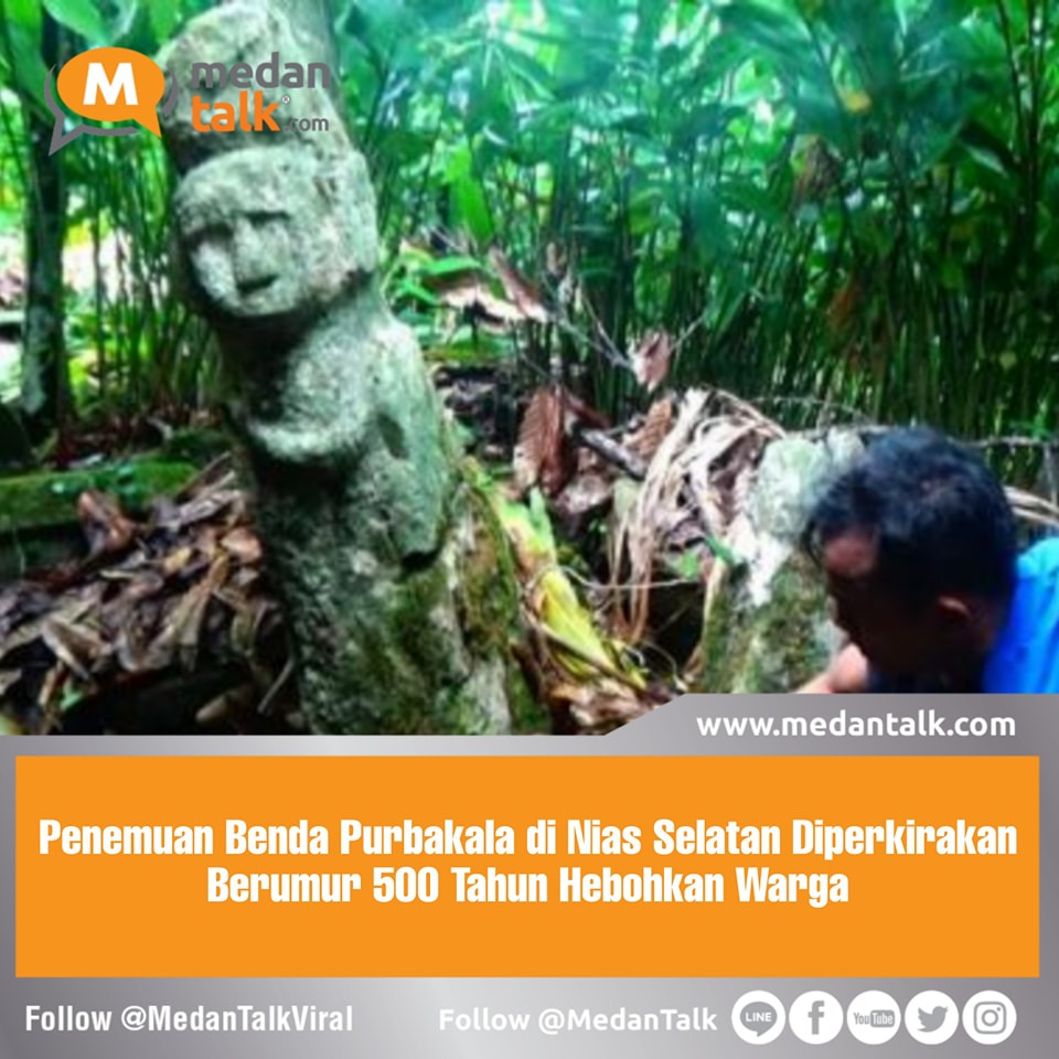 Warga dihebohkan dengan penemuan benda purbakala yang diperkirakan berumur 500 tahun di