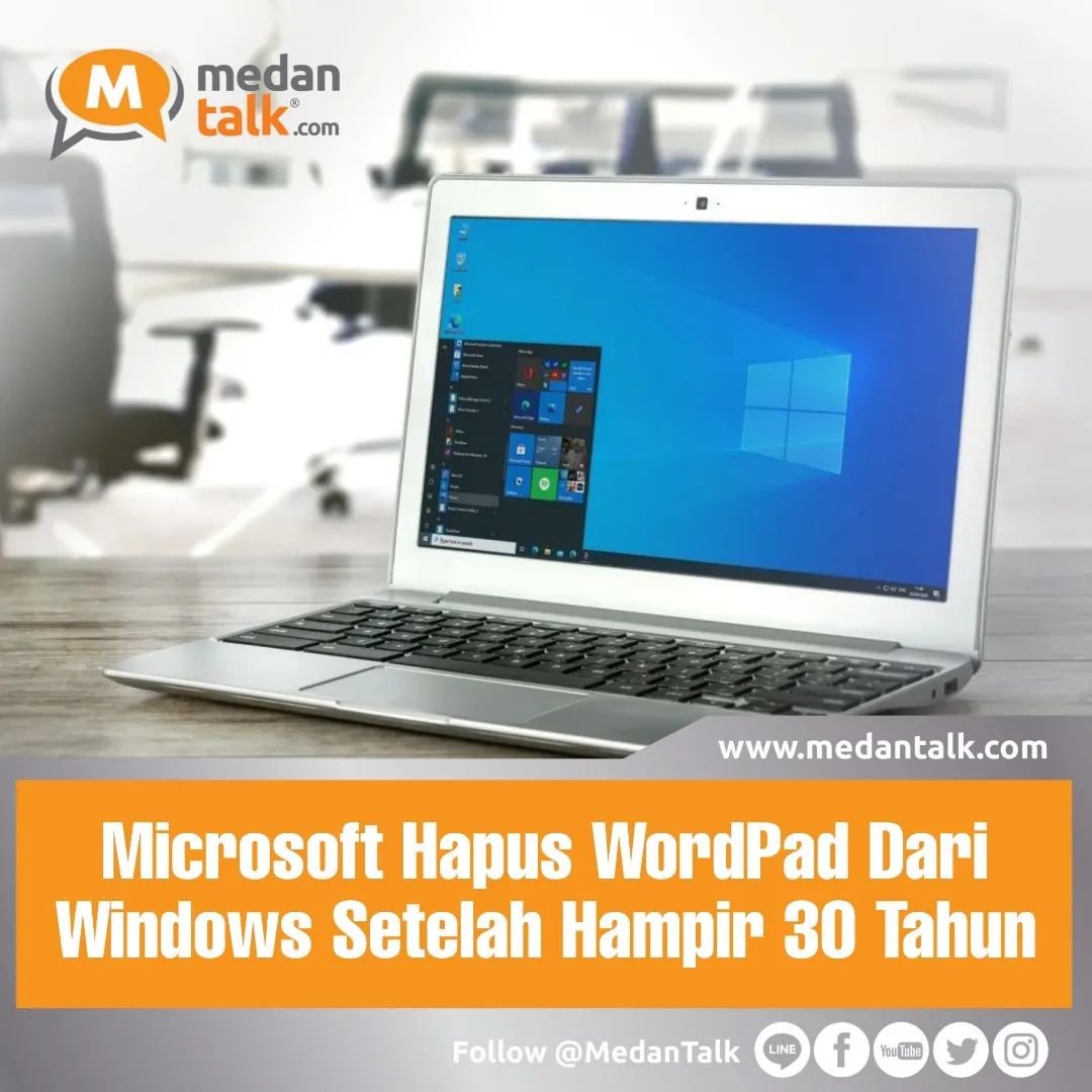 Microsoft hapus WordPad dari Windows setelah hampir 30 tahun Microsoft tidak lagi