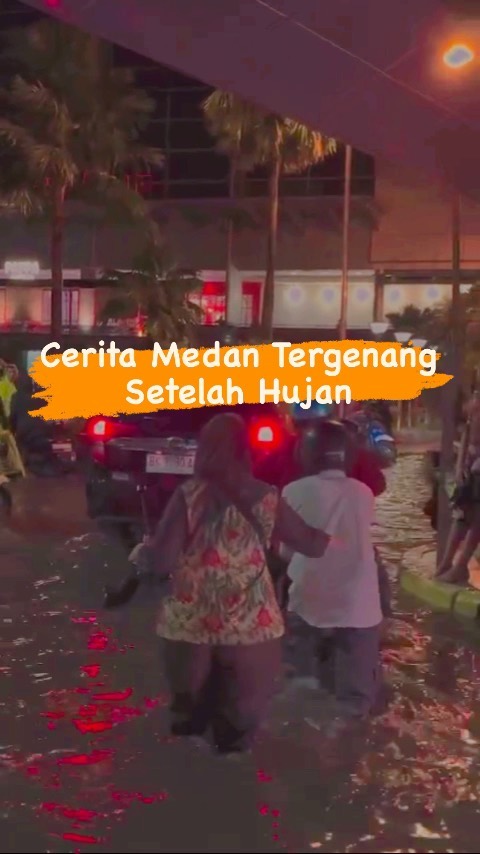Viral di sosmed warga Medan beberapa daerah kota Medan tergenang air setelah
