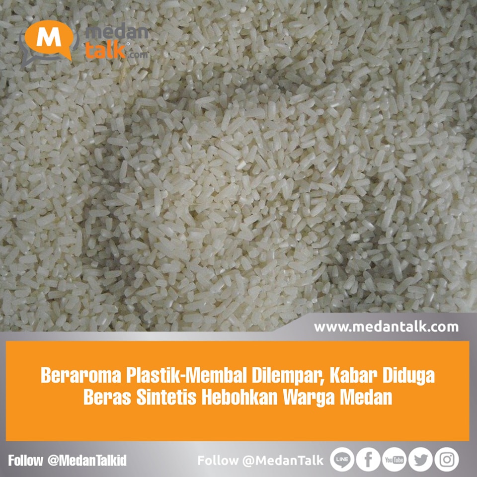 Kabar beredarnya diduga beras sintesis mulai dikhawatirkan warga Medan, Sumatera Utara (Sumut).
