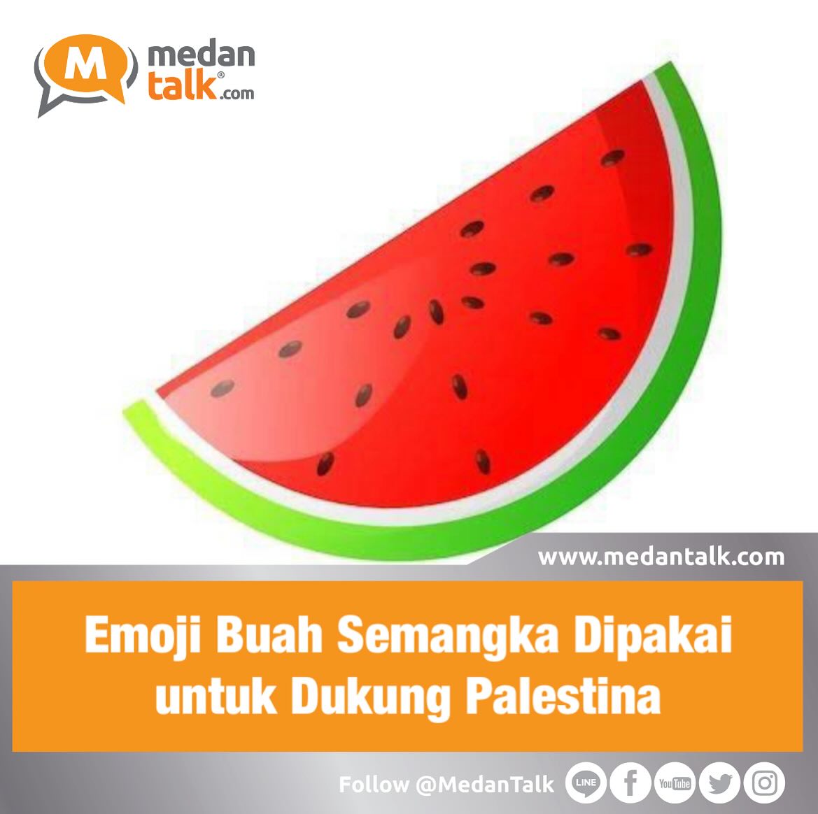 Emoji Buah Semangka Dipakai untuk Dukung Palestina Banyak pengguna media sosial yang
