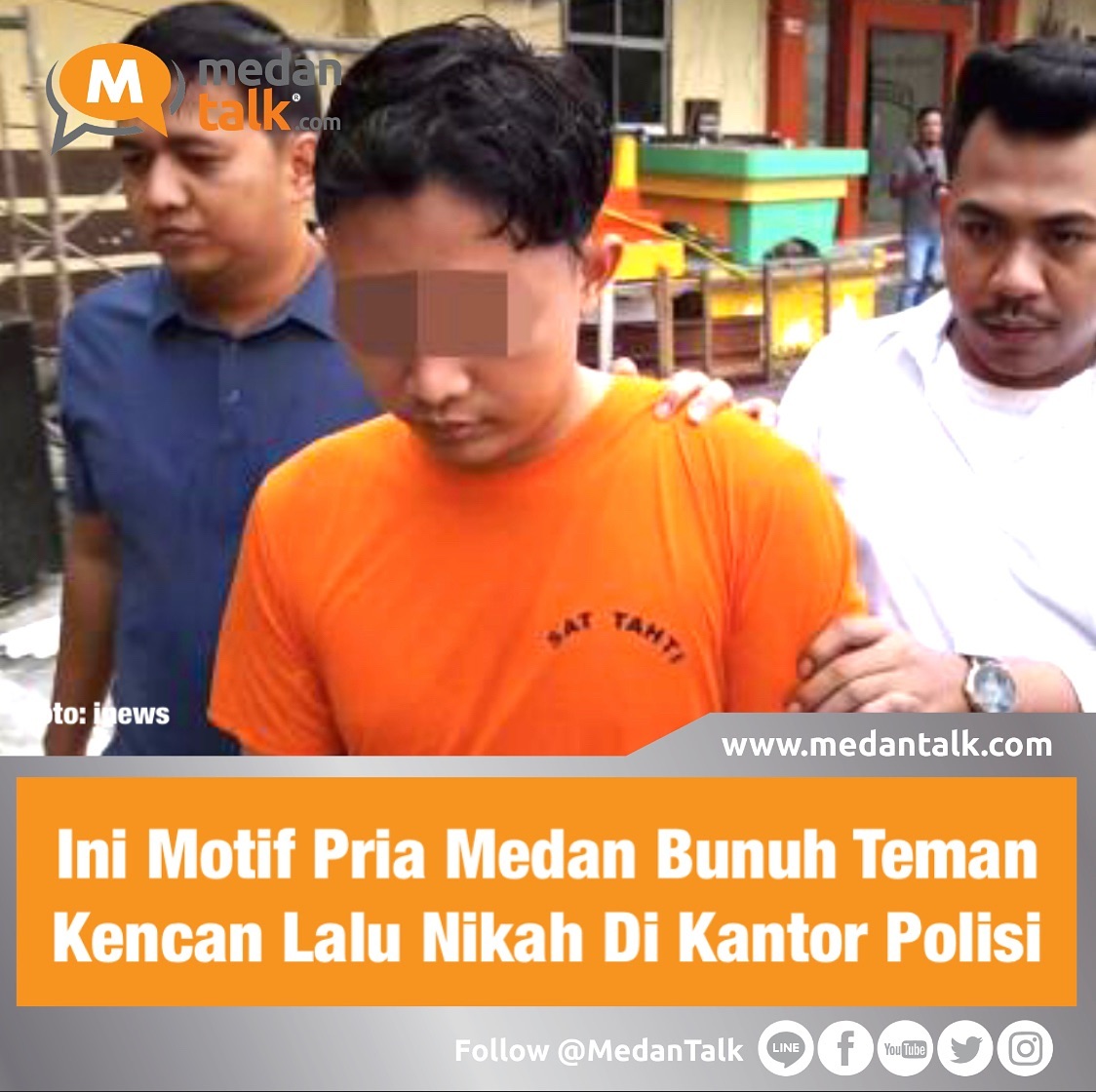 Ini Motif Pria Medan Bunuh Teman Kencan lalu Nikah di kantor Polisi