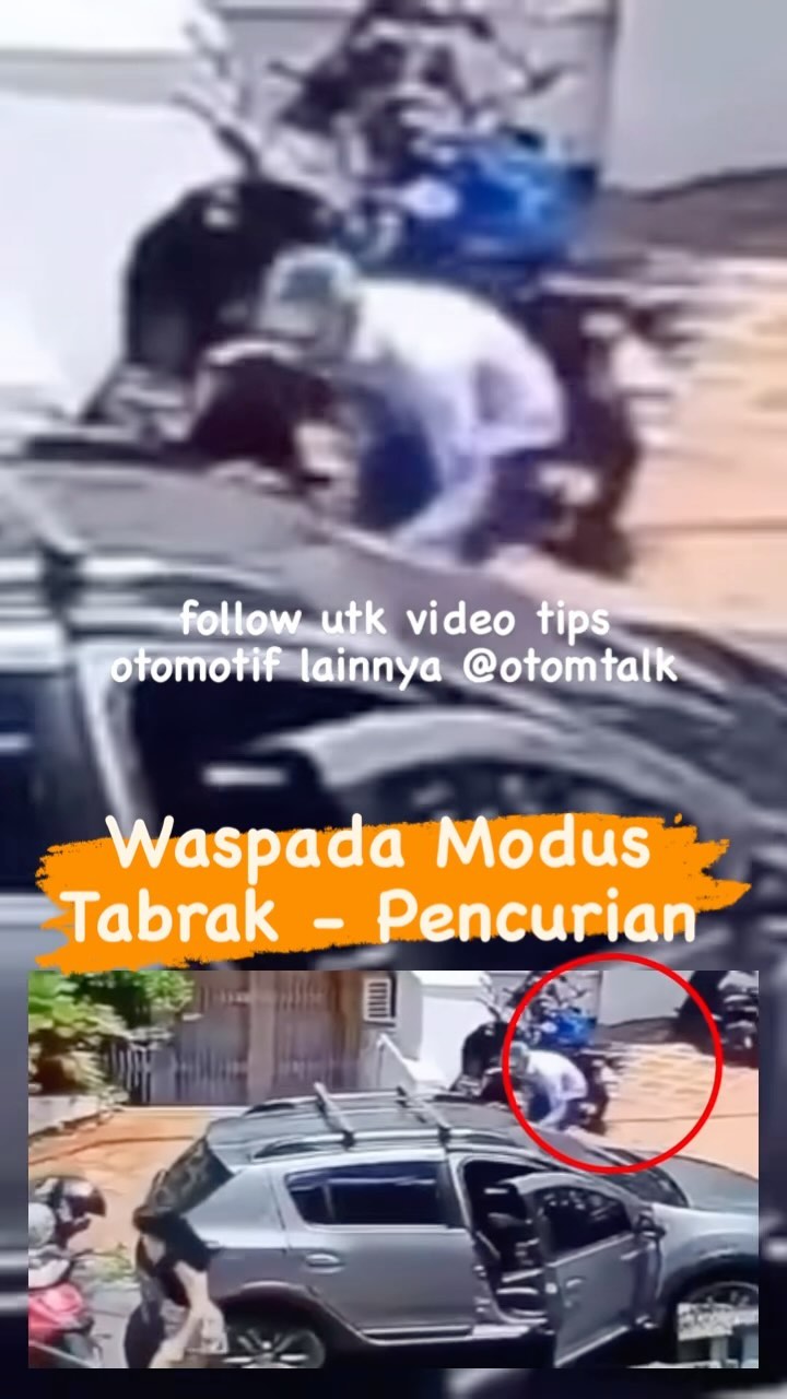 Waspada Modus tabrakan yang berujung pencurian barang di mobil anda Dalam rekaman