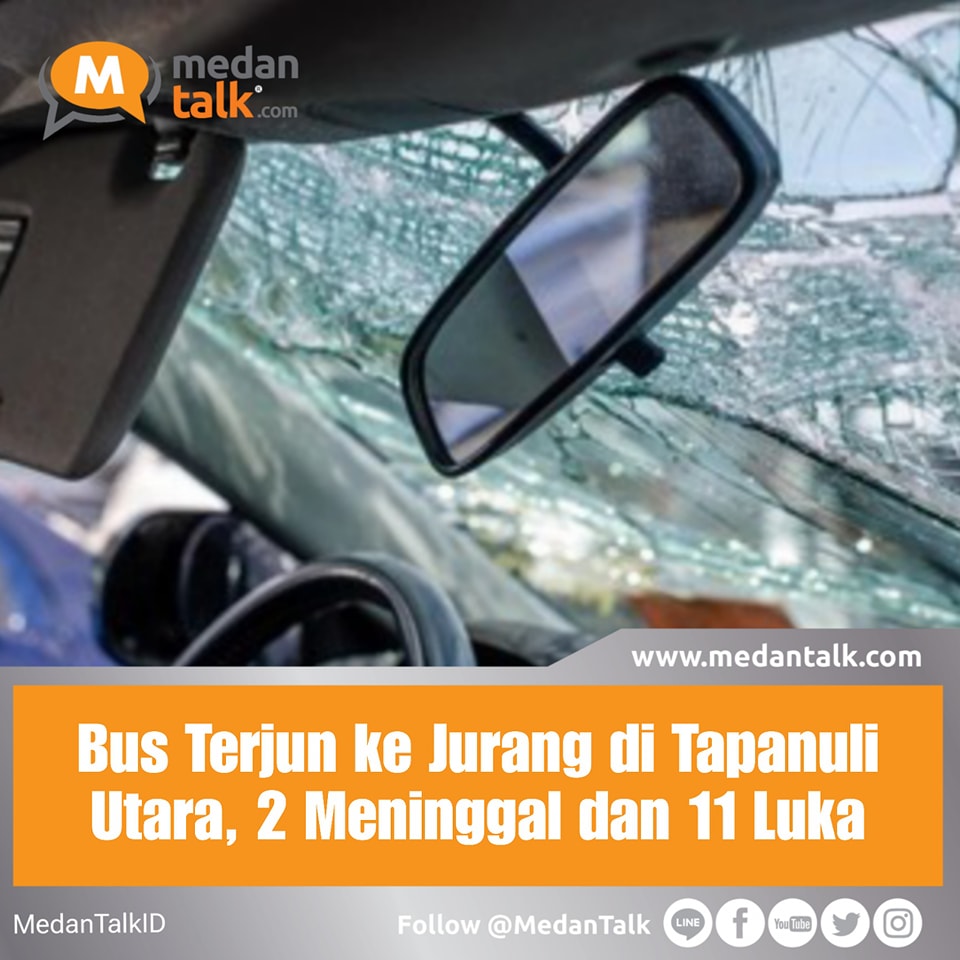 Bus Terjun ke Jurang di Tapanuli Utara, 2 Meninggal dan 11 Luka