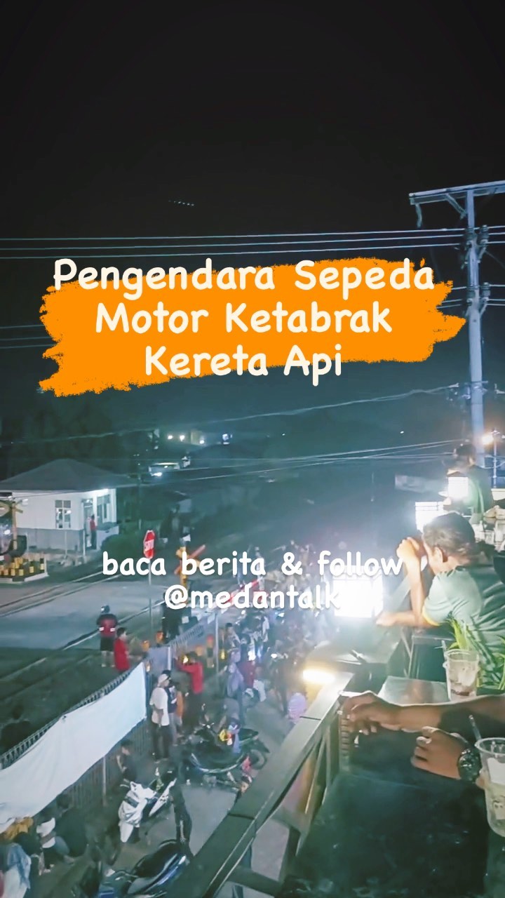 Pengendara Sepeda Motor ketabrak kereta api pada malam pergantian tahun baru Informasi