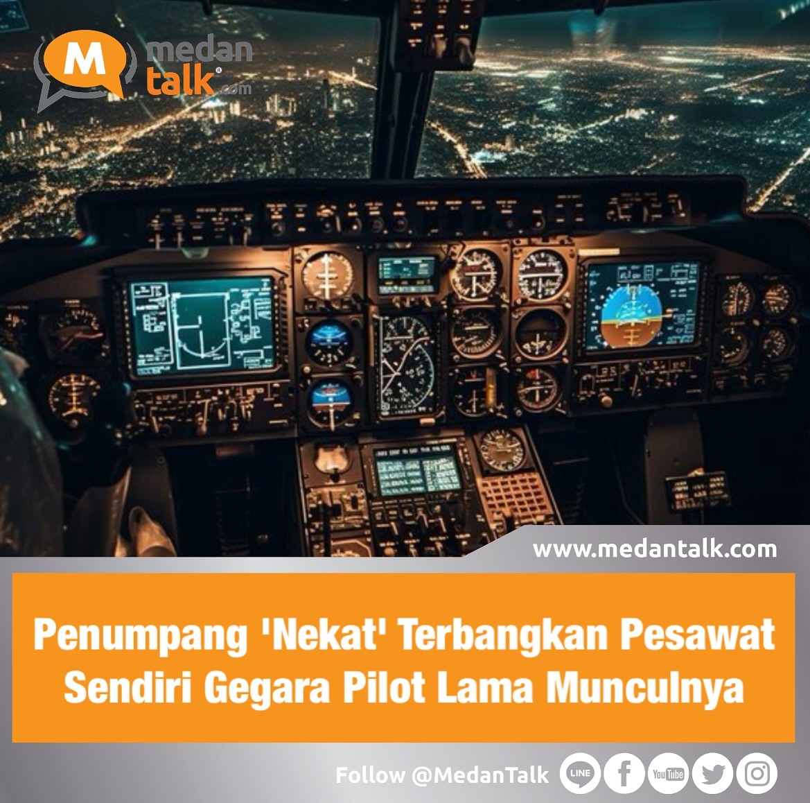 Penumpang ‘Nekat’ Terbangkan Pesawat Sendiri Gegara Pilot Lama Munculnya Seorang pelancong asal