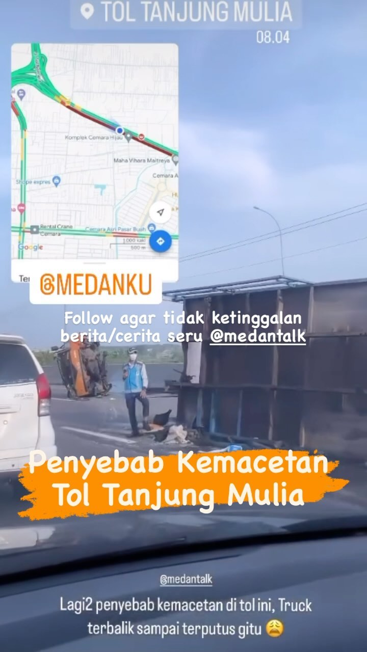 Penyebab kemacetan di jalan tol tanjung mulia, biasa pakai tol ini kemana?