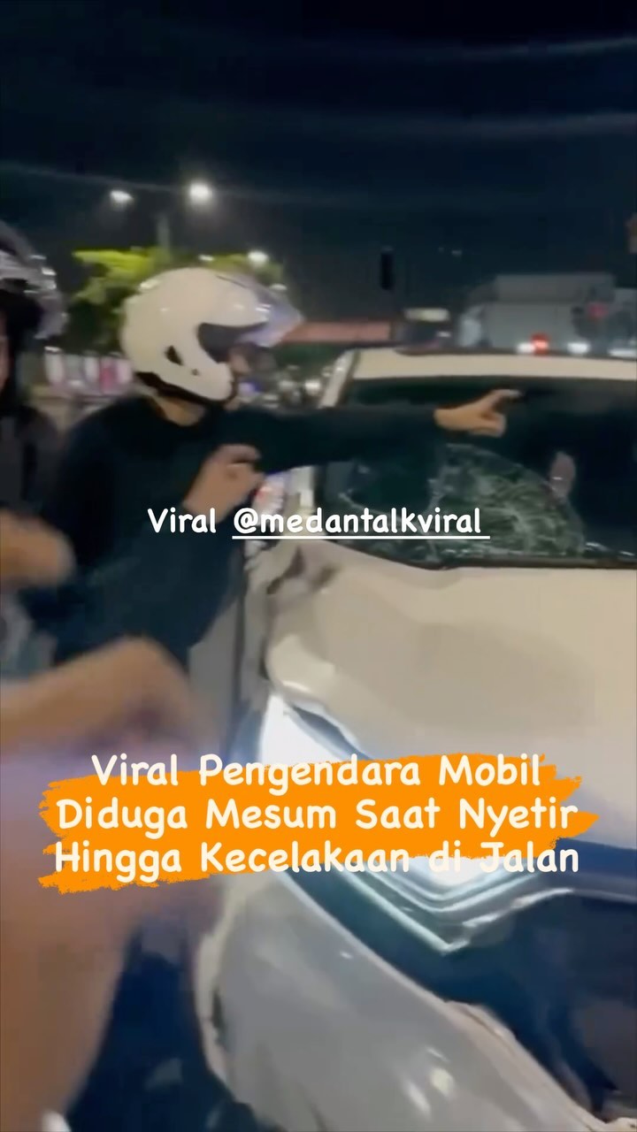 Viral Pengendara Mobil Diduga Mesum Saat Nyetir Hingga Kecelakaan di Jalan.  Mobil – Medan Talk