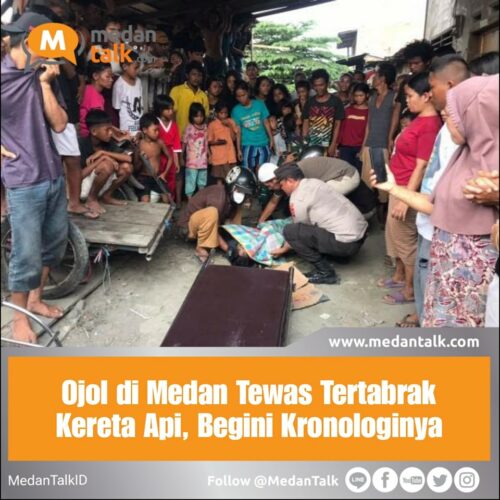 Ojol di Medan Tewas Tertabrak Kereta Api, Begini Kronologinya Driver ojek online