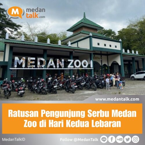 Ratusan Pengunjung Serbu Medan Zoo di Hari Kedua Lebaran Sekitar 400 orang