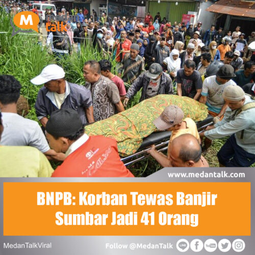 BNPB: Korban Tewas Banjir Sumbar Jadi 41 Orang Badan Nasional Penanggulangan Bencana