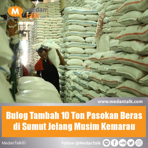 Bulog Tambah 10 Ton Pasokan Beras di Sumut Jelang Musim Kemarau Kepala