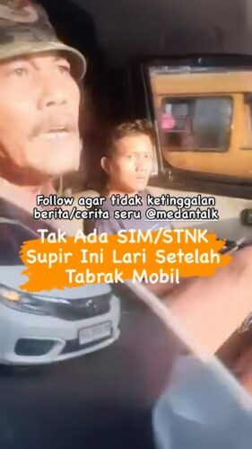 Supir Truk tabrak mobil tak mau kasih STNK, SIM atau KTP akhirnya