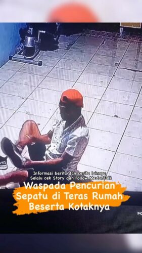 Waspada Kejadian pencurian sepatu yang terjadi salah satu rumah dijalan Bilal Ujung