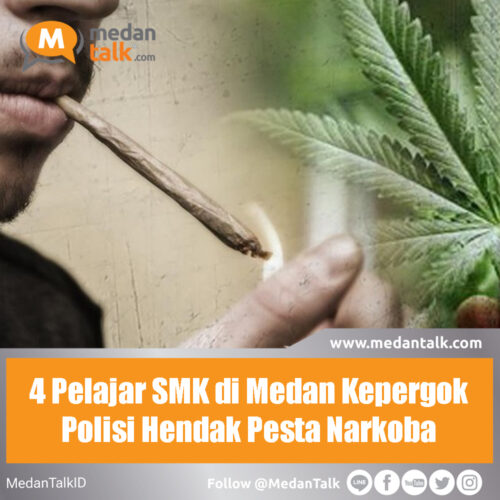 4 Pelajar SMK di Medan Kepergok Polisi Hendak Pesta Narkoba Empat pelajar