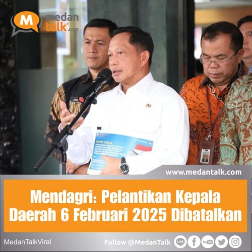 Mendagri: Pelantikan Kepala Daerah 6 Februari 2025 Dibatalkan Menteri Dalam Negeri Muhammad