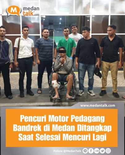 Pencuri Motor Pedagang Bandrek di Medan Ditangkap Saat Selesai Mencuri Lagi Nasrib