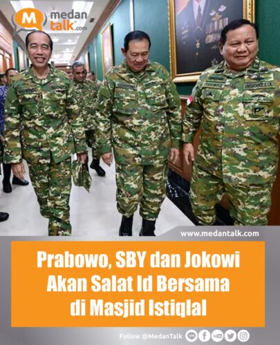 Prabowo, SBY dan Jokowi Akan Salat Id Bersama di Masjid Istiqlal Presiden