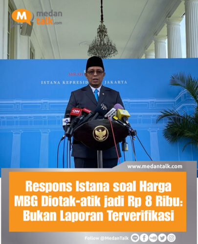 Respons Istana soal Harga MBG Diotak-atik jadi Rp 8 Ribu: Bukan Laporan