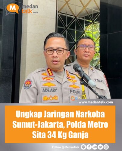 Ungkap Jaringan Narkoba Sumut-Jakarta, Polda Metro Sita 34 Kg Ganja Polda Metro