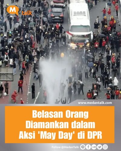 Belasan Orang Diamankan dalam Aksi ‘May Day’ di DPR Sebanyak 13 orang