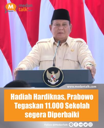 Hadiah Hardiknas, Prabowo Tegaskan 11.000 Sekolah segera Diperbaiki Presiden Prabowo Subianto menyatakan,