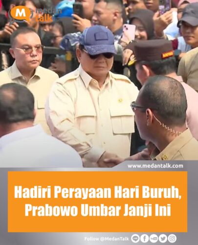 Hadiri Perayaan Hari Buruh, Prabowo Umbar Janji Ini Presiden Prabowo Subianto mengaku