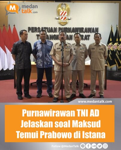 Purnawirawan TNI AD Jelaskan soal Maksud Temui Prabowo di Istana Persatuan Purnawirawan